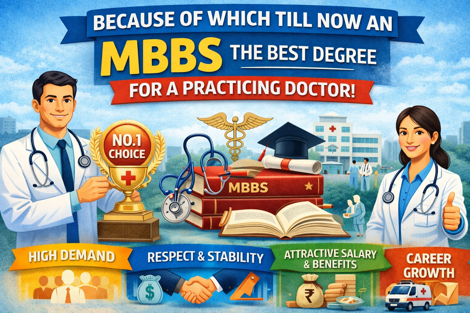 Because of which till now an MBBS is the best degree for a practicing doctor.